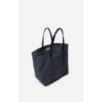 Cabas L Zippé Porté Epaule Lin et Paillettes Made in France