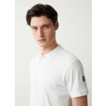 Polo en piqué de coton stretch