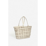 Panier Tressé En Cuir En Cuir D'Agneau