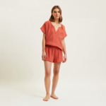 Laurence Tavernier - Pyjama Short en voile de coton, Panarea
