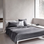 BOSS Home - Drap plat en satin de coton blanc, Loft