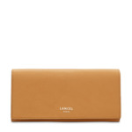 Lettrines de Lancel - Portefeuille long rabat - Camel