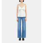 Caraco Écru En Soie Avec Dentelle Femme