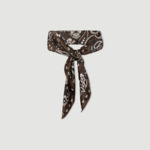 Foulard en soie à imprimé bandana