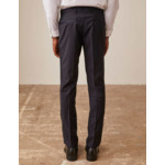 Pantalon de smoking fabrice en toile de laine super 100´s unie marine