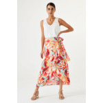 Women Skirts Orange