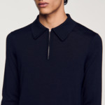 Pull polo en maille