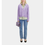 Cardigan Boutonne A Torsades Femme