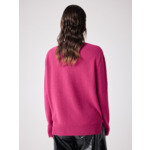 Pull col V CACHEMIRE LEOPOLDINE FLEUR