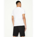 T-shirt blanc à impression noire