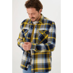Men Overshirts Yellow