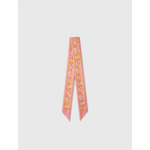 Foulard ruban 90x5cm imprimé fleurs