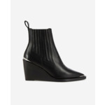 Bottines Western En Cuir Noir