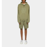 Sweatshirt À Capuche Vert Clair Avec Broderie Logo Homme