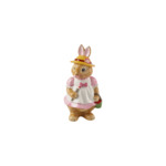 Bunny Tales grande figurine Anna, 10,5 x 11 x 22 cm, rose/marron
