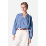 BLOUSE COL V 100% coton