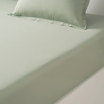 TDM - Drap housse en percale de coton ecru, Percale Unie 80 Fils