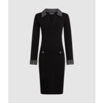 BOUCLE DETAIL KNIT DRESS