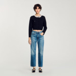 Cardigan à col perlé