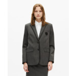 Veste De Costume Simple Croisure 2 Boutons