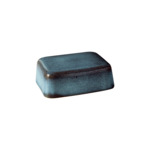 Lave glacé - beurrier, 15x 12 x 6,5 cm, turquoise