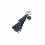 MOTIF CARRE L - Porte-Cles Pompon L - BLEU NUIT