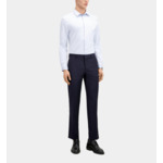 Pantalon De Costume Bleu Marine En Laine Homme