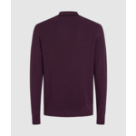 KNITTED LS POLO