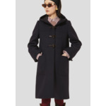 Manteau Manoela-Nuit en Laine Froide