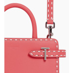 Petit sac à main Emilie en cuir grainé et lisse