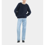 Pull En Mohair Et Laine Bleu Marine Homme