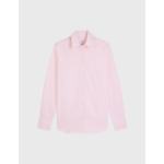 Chemise marion en popeline rayée rose