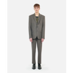 Veste De Costume Marron En Laine Homme