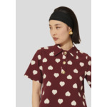 Top Tania-Bordeaux en Polyester