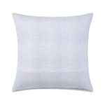 Lacoste - Taie d'oreiller en satin de coton lavé bleu, L Denim