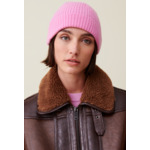 Bonnet côtelé cachemire broderie CP