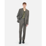 Veste De Costume Marron En Laine Homme