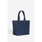Cabas M En Denim Matelassé Porté Main