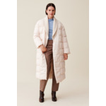 Doudoune longue col châle