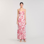 Robe longue à imprimé fleuri