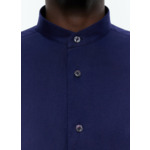 Chemise col grand-père en coton