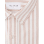 Chemise Gaspard rayée marron