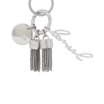 Premier Flirt de Lancel - Porte-Cles Mini Pompon Chaine - Nickel Brillant