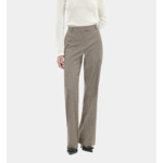 Pantalon Tailleur Ample À Carreaux Vichy Femme