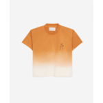 T-Shirt Avec Degrade Et Broderie Poitrine Et Print Dos Femme