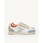 Baskets basses blanches & bleu océan