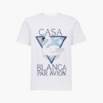 Casablanca T-Shirt Par Avion Blanc