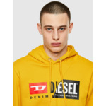 Sweat-shirt à capuche en coton avec logo divisé