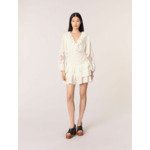 Robe à volants et manches brodées