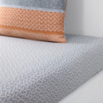 Olivier Desforges - Drap housse en satin de coton lavé gris, Tuamotu